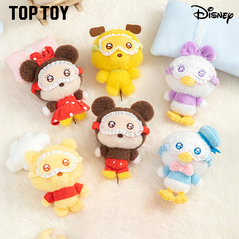Disney Squinting Sleepwear Series Plush Keychains Gift Blind Boxes - Image 4