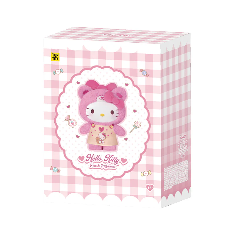 Hello Kitty Peach & Caramel Pajamas Series Plush Gift Figure 15inch - Image 9